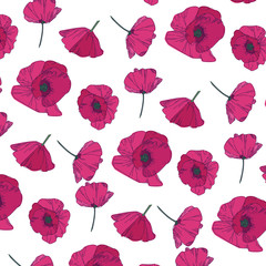 Fashionable pattern in small flowers. Floral background for textiles.