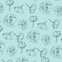 Fashionable pattern in small flowers. Floral background for textiles.