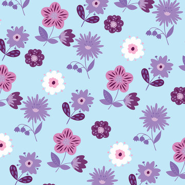 Fashionable pattern in small flowers. Floral background for textiles. © eylul_design