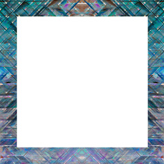 Grunge abstract color frame with empty space