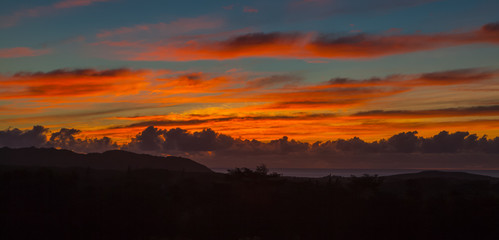 Colorful Kauai Sky Panorama