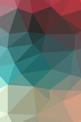 Abstract Low-Poly Triangular Modern Geometric Background. Colorful Polygonal Mosaic Pattern Template. Repeating Routine With Triangles. Origami Style With Gradient. Futuristic Design Backdrop