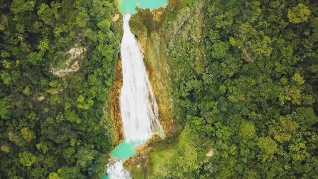 El Chiflon waterfalls in Chiapas Mexico