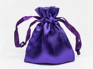 Purple bag on a light background
