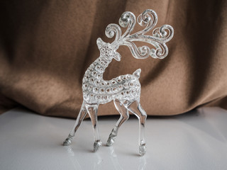 Glass deer toy