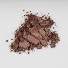 Broken eye shadow powder