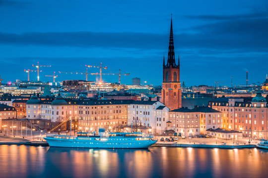 Stockholm skyline panorama in twilight, Sweden © JFL Photography