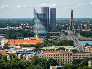 Cityscape in Riga, Latvia