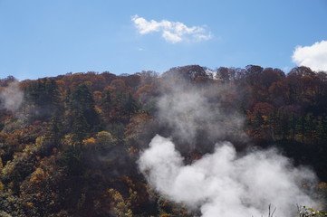 Tamagawa hot springs,Akita,Japan