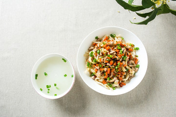 Chinese hand-cooked noodles