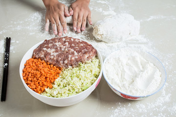 Chinese New Year dumplings