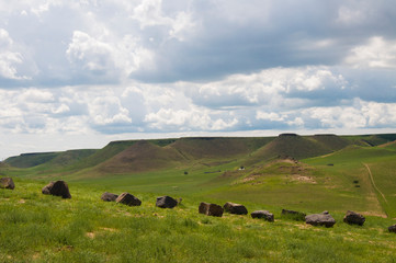 Mesas in Xilinhot China	中国锡林浩特平顶山