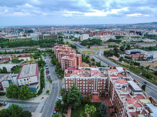 Aerial view in Barcelona. Sant Just Desvern. Drone Photo