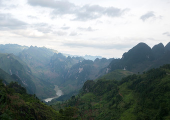 Nho que river Mã Pí Lèng Pass Vietnam, location Hà Giang	