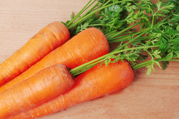 Carrot. Close-up. Isolated on white