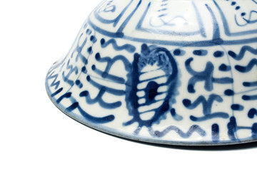 Chinese ancient blue and white ceramic bowl