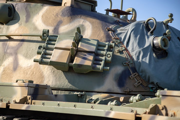 Exhibits old cannons and tanks