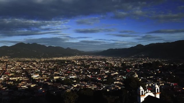 Aerial view of San Christobal de las Casas Mexico
