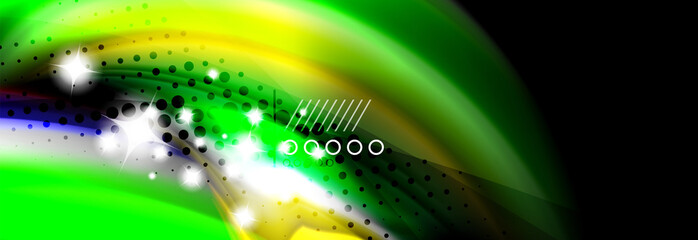 Fluid liquid wave pattern