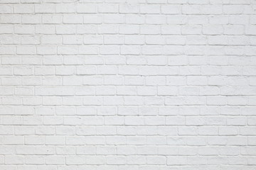 white paint brick wall for background texture