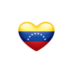 Venezuela flag, vector illustration on a white background