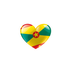 Grenada flag, vector illustration on a white background