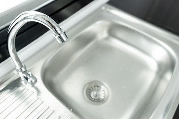 Kitchen sink is a bowl-shaped fixture used for washing hands or small objects