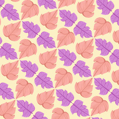 Fototapeta na wymiar very beautiful and smooth leaf and floral pattern