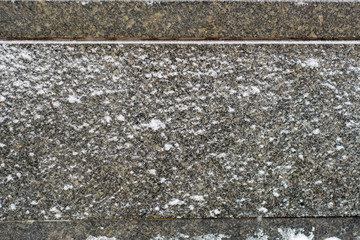 Snow covered granite texture