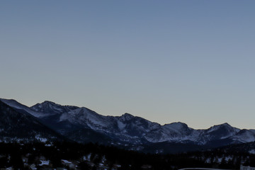 Obraz premium view of mountains in winter