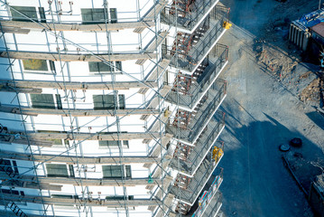Fototapeta premium Photo of the building under construction