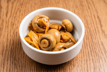 pickled mushrooms with spice