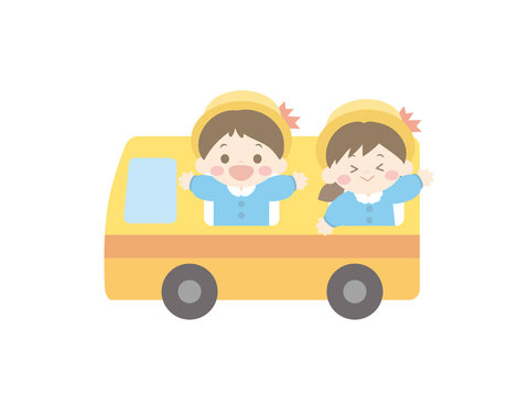 幼稚園バス のストック写真 ロイヤリティフリーの画像 ベクター イラスト Adobe Stock