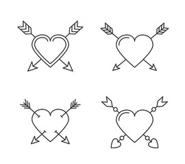 Hearts with Arrows