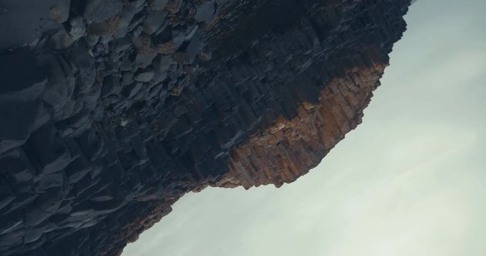  Inception Effect view of walking on the giant causeway hexagon stone and move forward