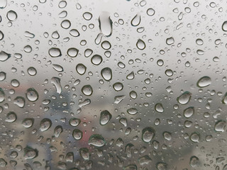 Rain drop on the window