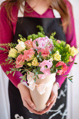 nice bouquet in the hands