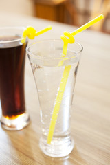 drink with lemon and ice