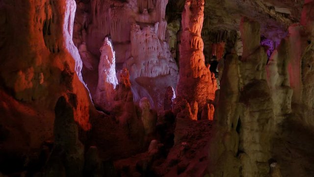 Rock formation in cave