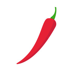 Chili pepper on white background for graphic and web design, Modern simple vector sign. Internet concept. Trendy symbol for website design web button or mobile app