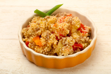 Couscous with meat