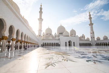 Foto auf Alu-Dibond Sheikh Zayed mosque in Abu Dhabi. The third biggest mosque in the world. © F8  \ Suport Ukraine