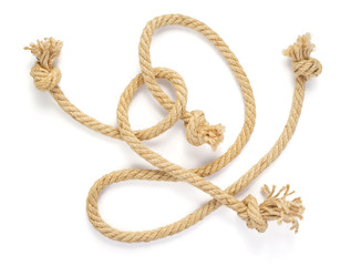 ship rope isolated on white