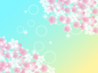 桜の背景イラスト