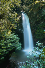 Fototapeta na wymiar Palovit Waterfall in Kackar Mountains National Park.Turkey,Rize