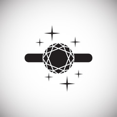 Ring icon on white background for graphic and web design, Modern simple vector sign. Internet concept. Trendy symbol for website design web button or mobile app