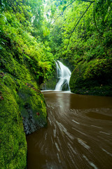Wigmore's waterfall also known as Papau waterfall on Rarotonga in the Cook Islands