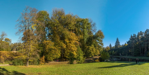 Autumn in Sofiyivka Park in Uman, Ukraine