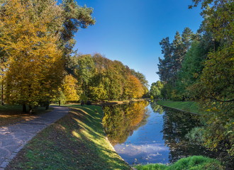 Autumn in Sofiyivka Park in Uman, Ukraine