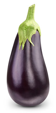 Eggplant Isolated On White